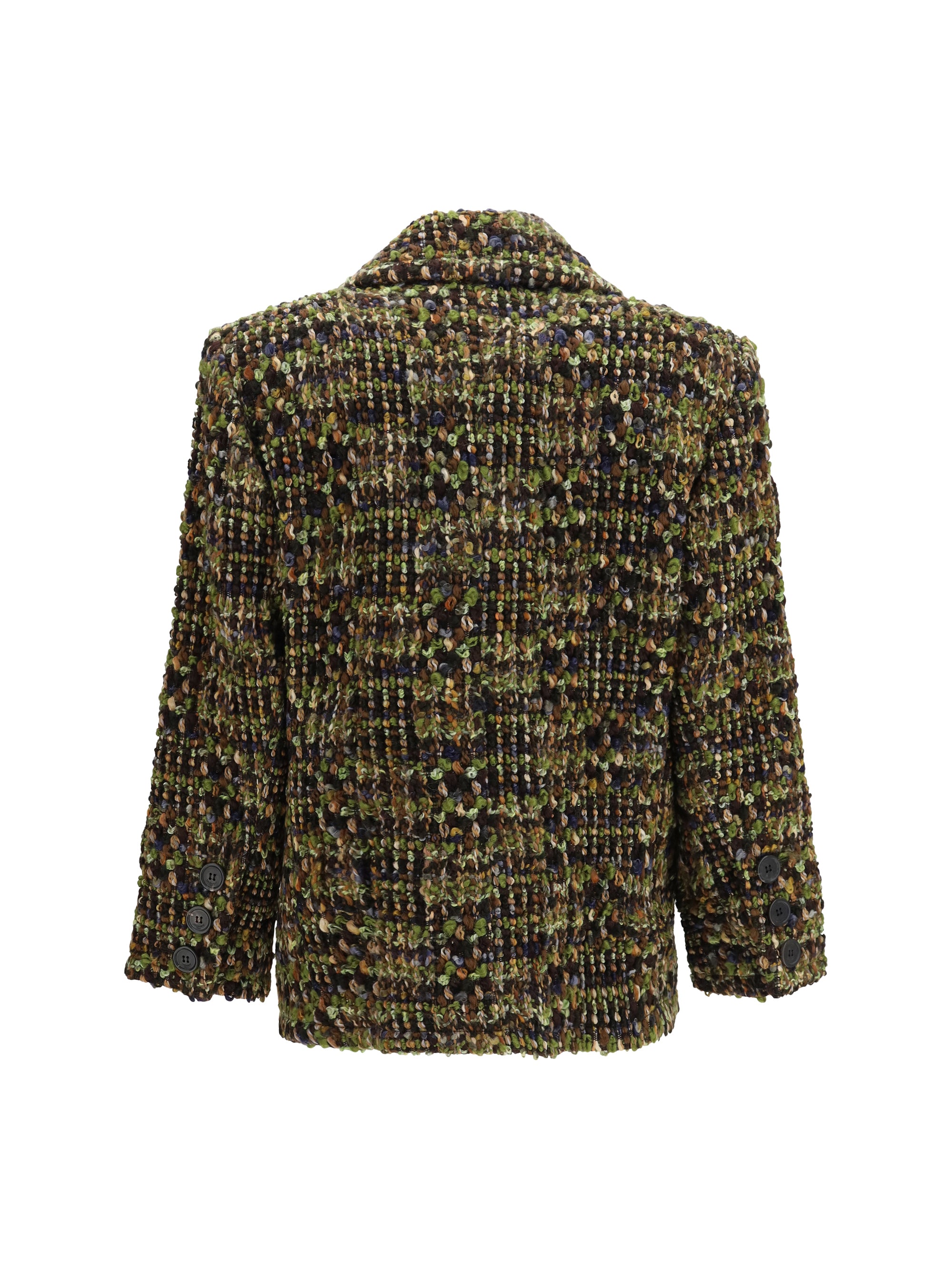 tweed single-breasted jacket