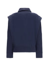 padded virgin wool bomber jacket