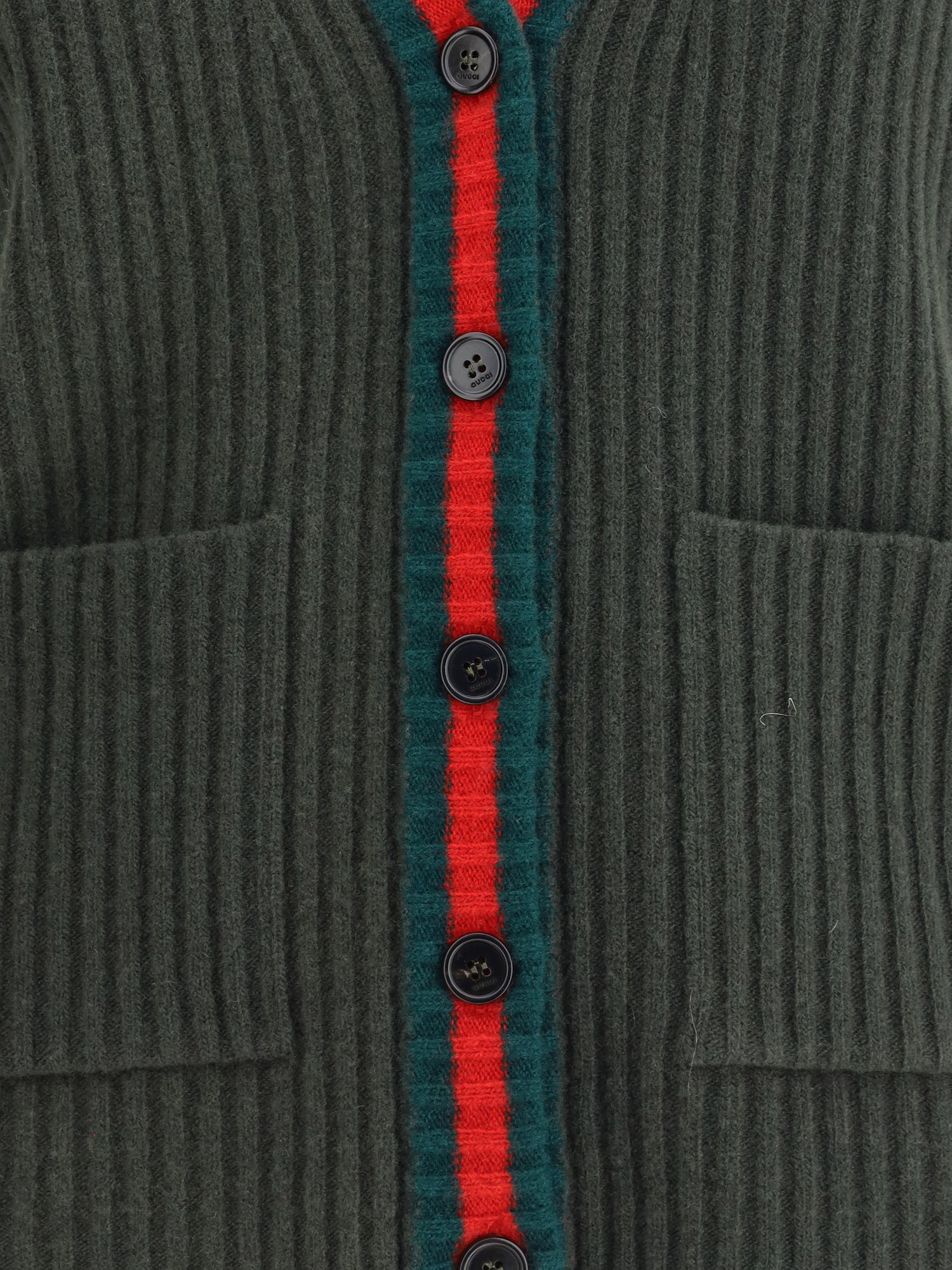 GUCCI S wool cardigan vest
