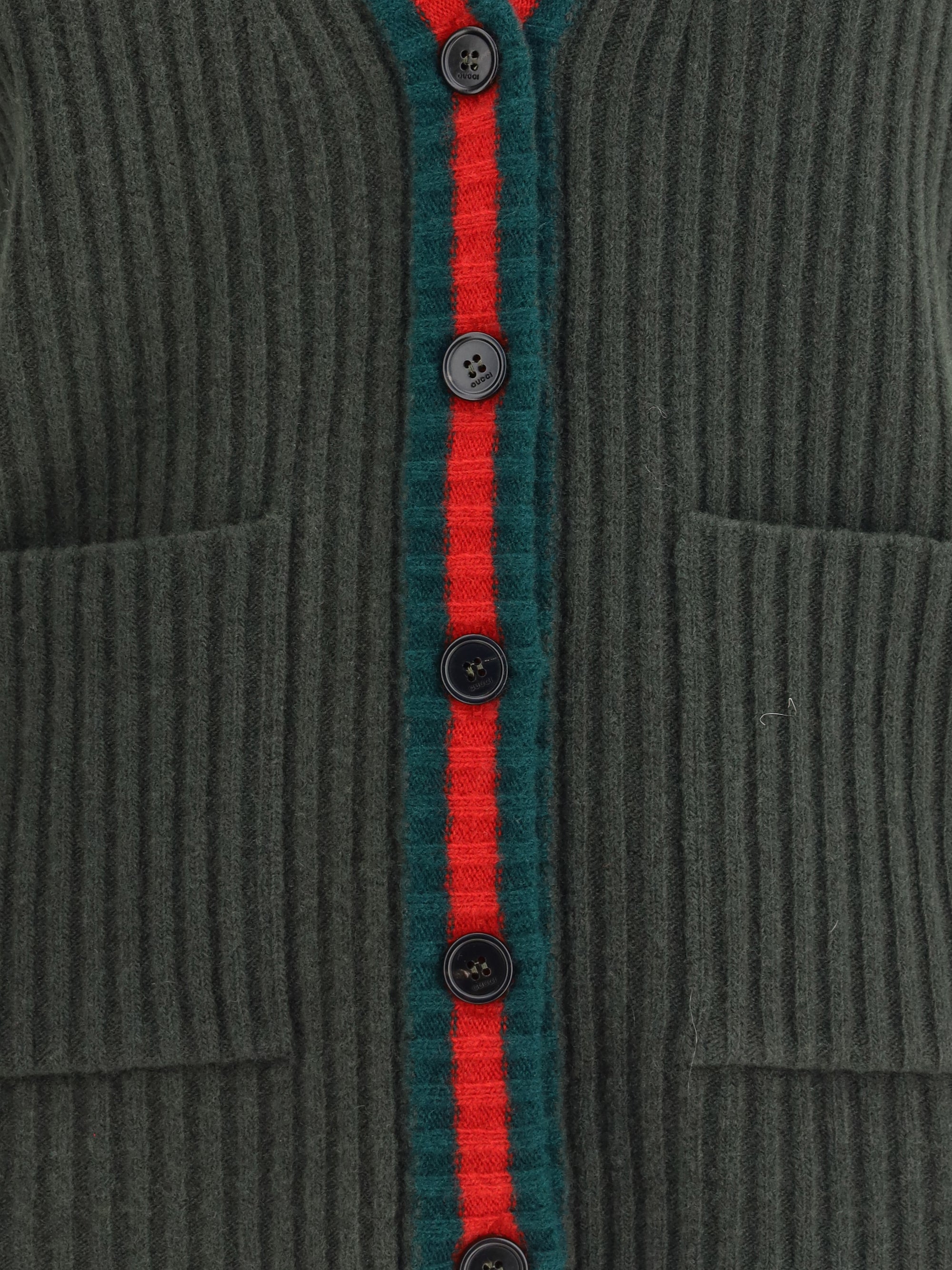 GUCCI S wool cardigan vest