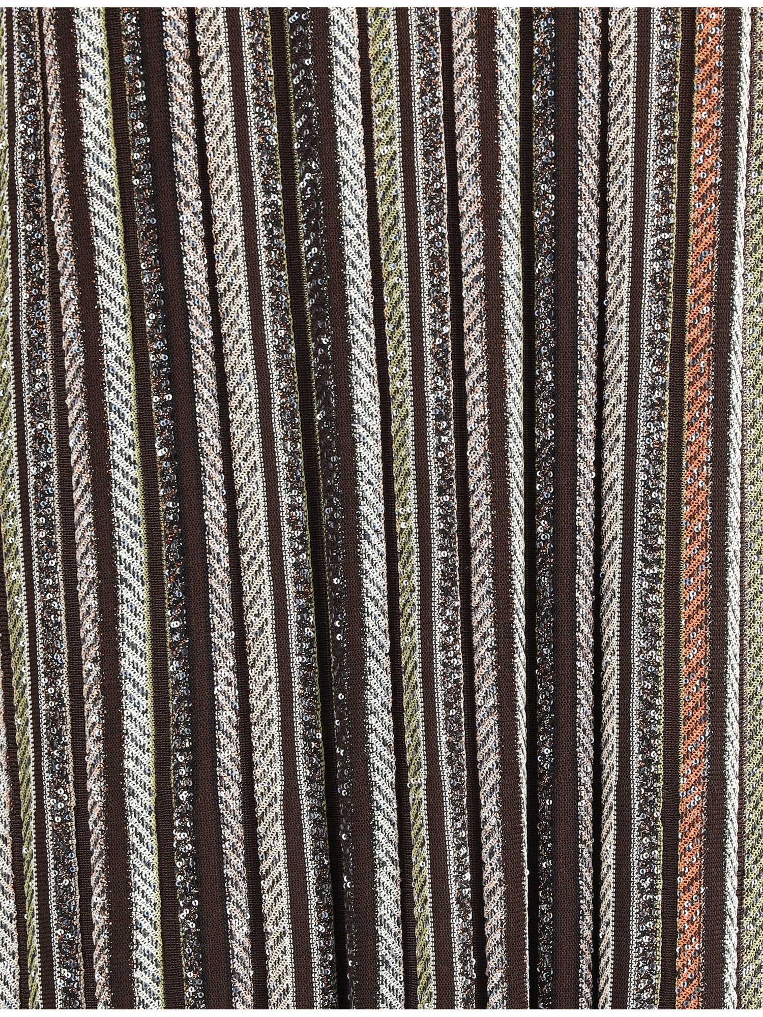 MISSONI 42 striped long dress with sequins