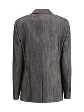 BRUNELLO CUCINELLI 40 lurex fabric blazer