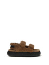 the fur-lined sandals