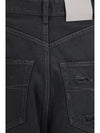 high-waisted twisted-seam pants