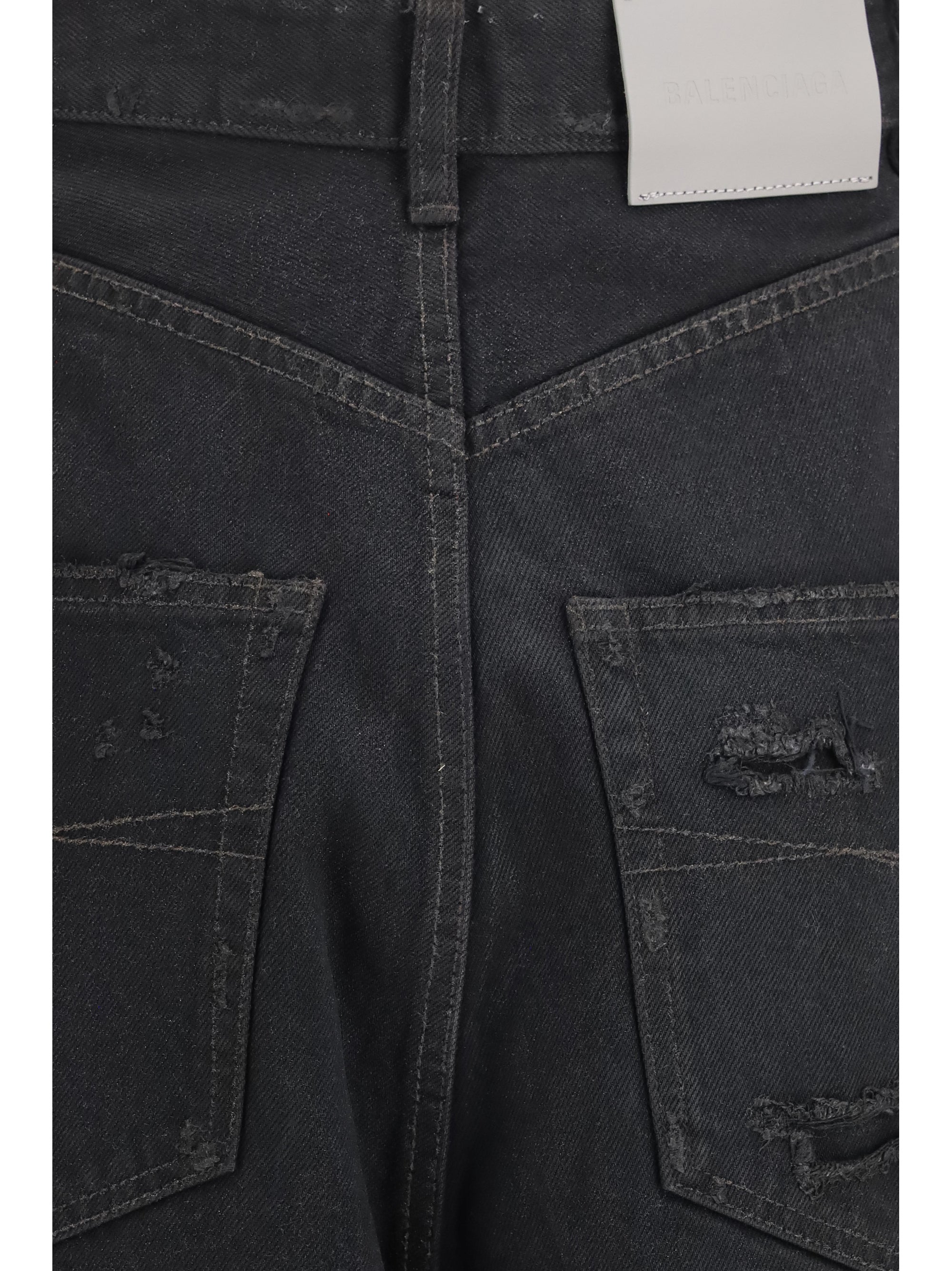 high-waisted twisted-seam pants