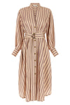 the zimmermann valiant midi dress redefines the chemisier silhouette through sar