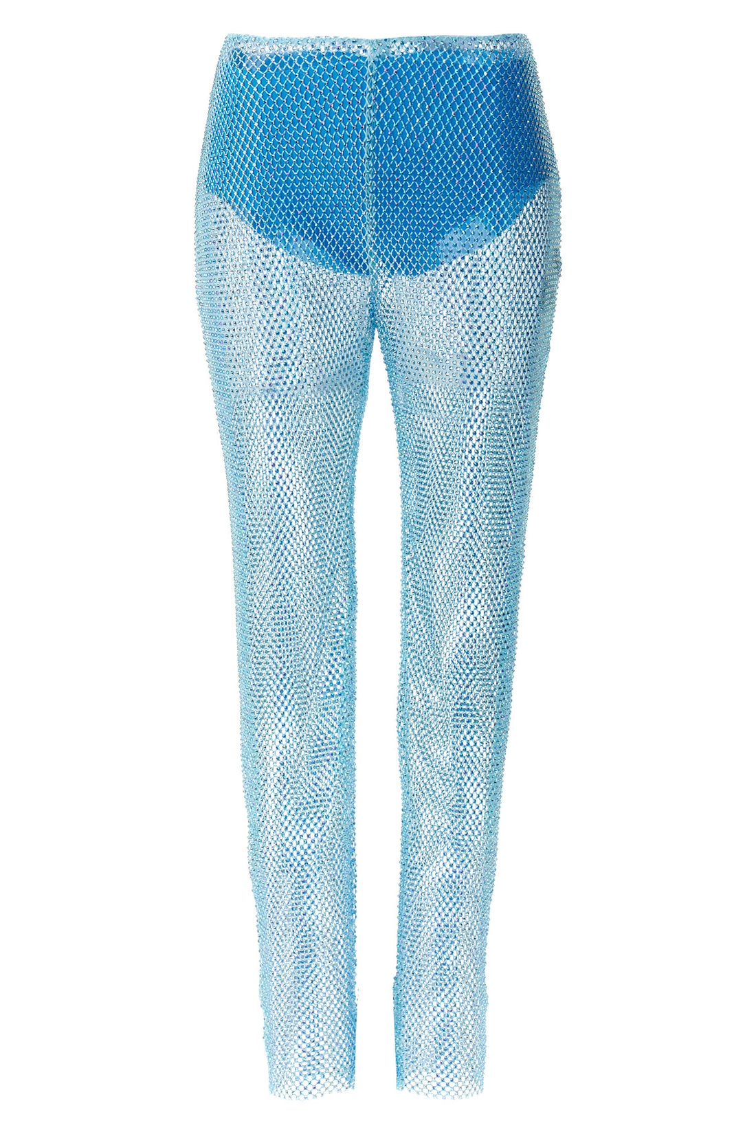 GIUSEPPE DI MORABITO M-L transparent mesh fabric pants