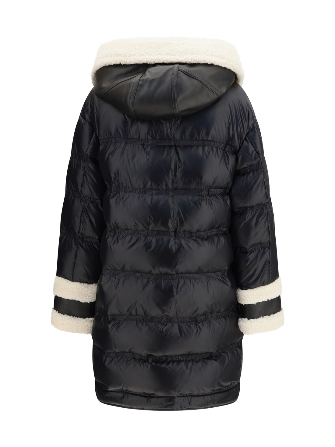 PEUTEREY 40 kunto bg 02 shearling-collar puffer jacket