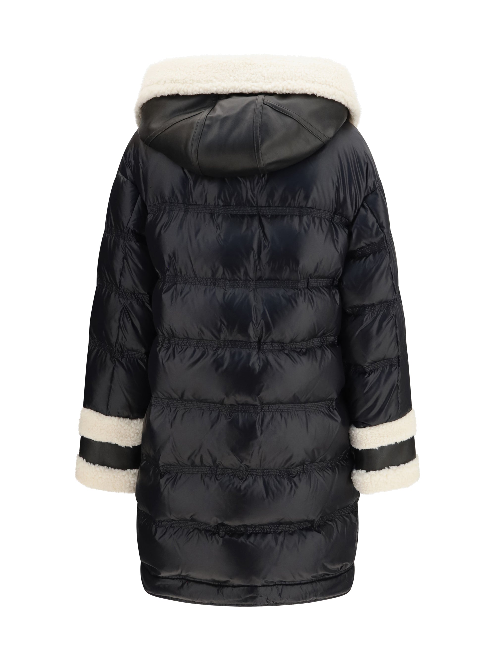 kunto bg 02 shearling-collar puffer jacket