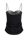 silk draped top