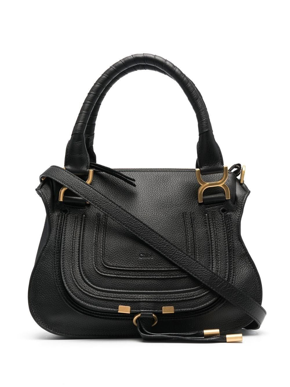 Chloé Small Marcie Bag In Grained Leather