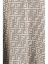 FENDI OS wool and silk poncho