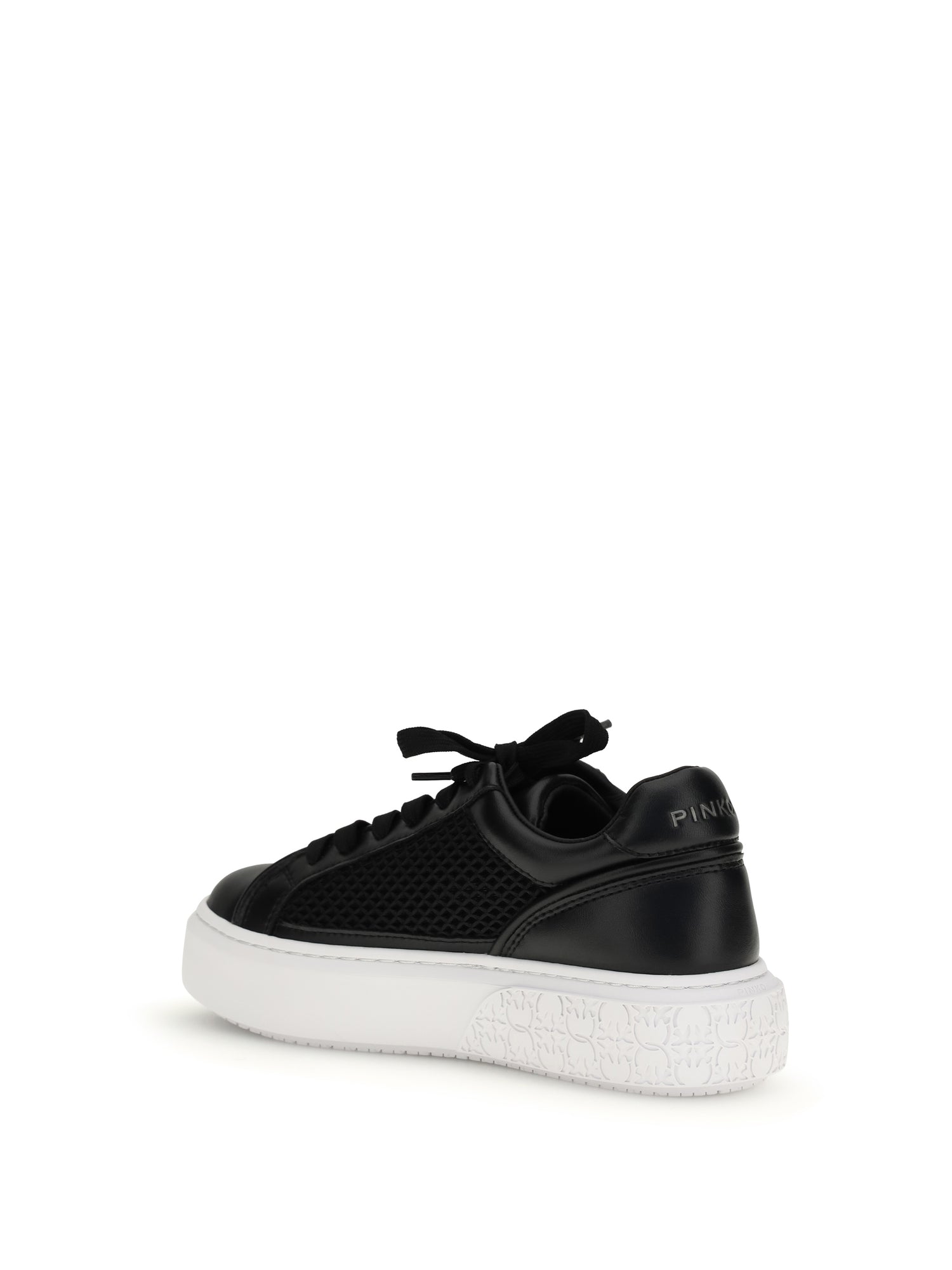 PINKO 36 yoko leather sneakers