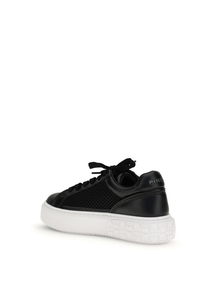 PINKO 36 yoko leather sneakers