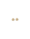 small gold drop knot earrings