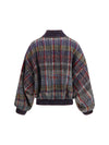 caperdoni check wool bomber