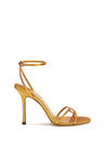 leo sandals in satin
