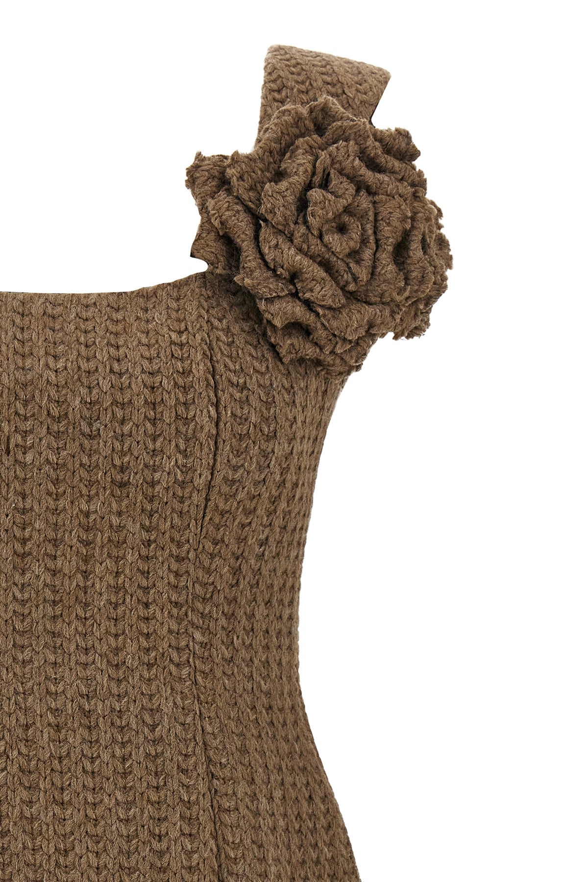 knitted wool mini dress