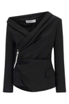 wool canvas blazer
