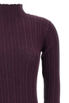 mini dress in stretch ribbed merino wool blend