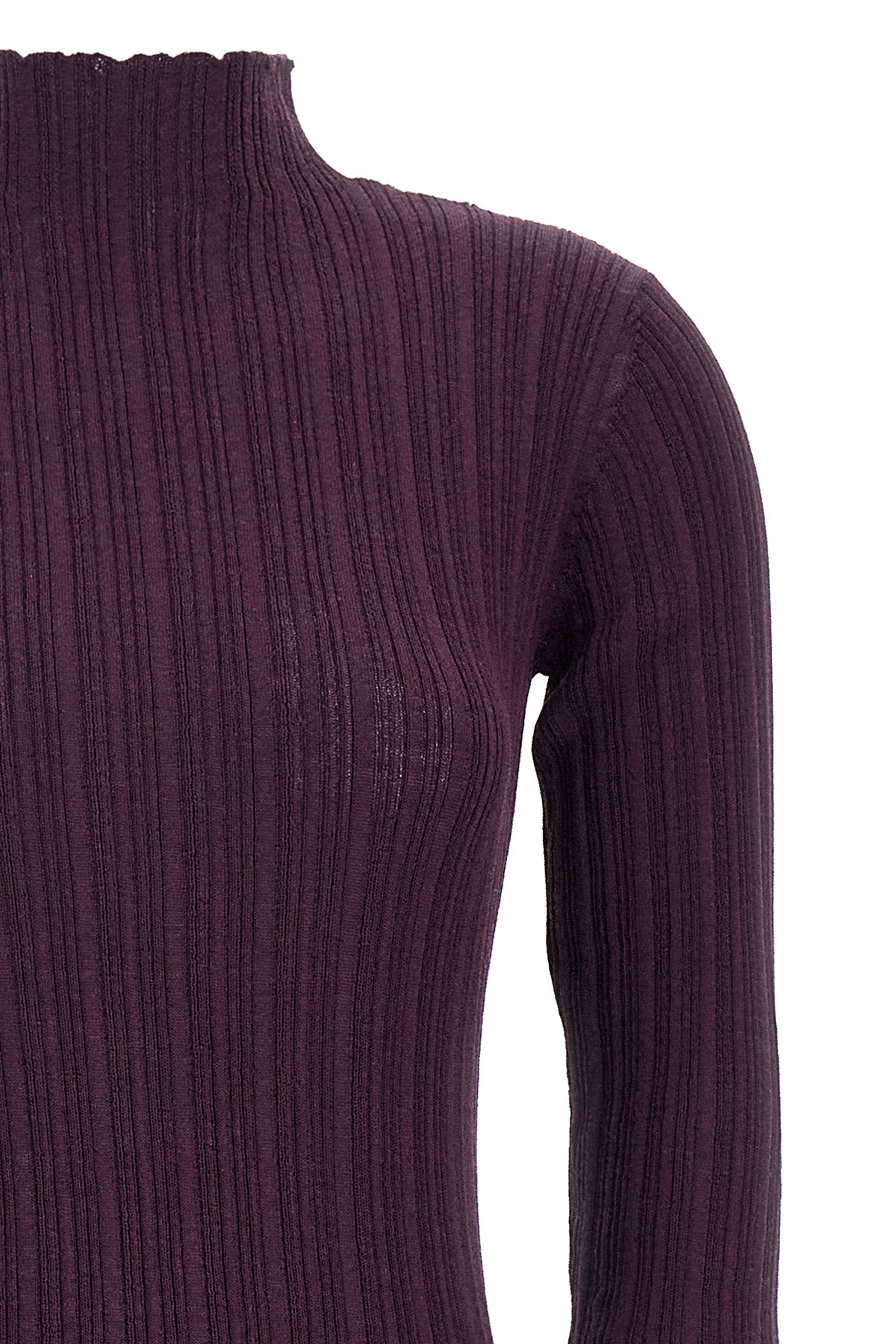 mini dress in stretch ribbed merino wool blend