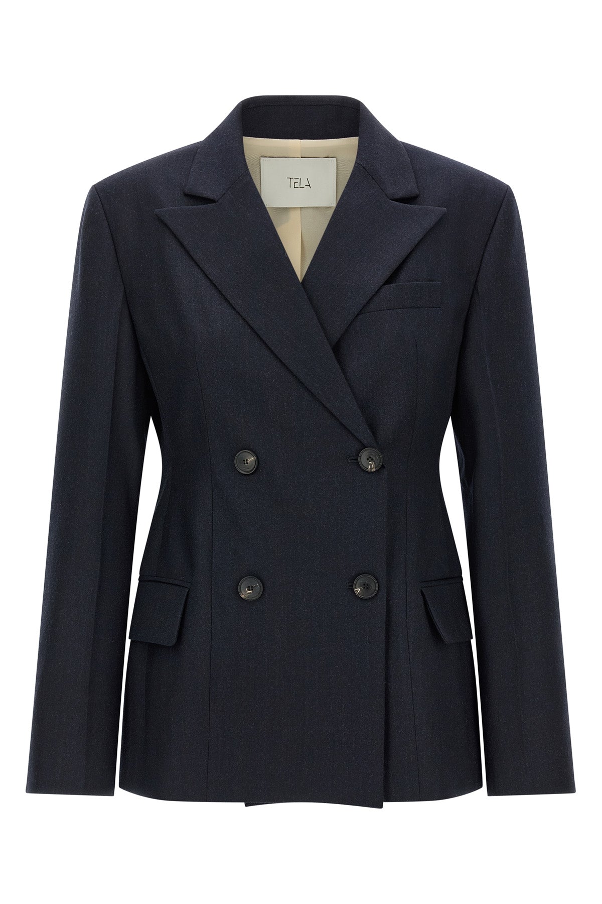 the tela florence blazer redefines the codes of contemporary tailoring through
