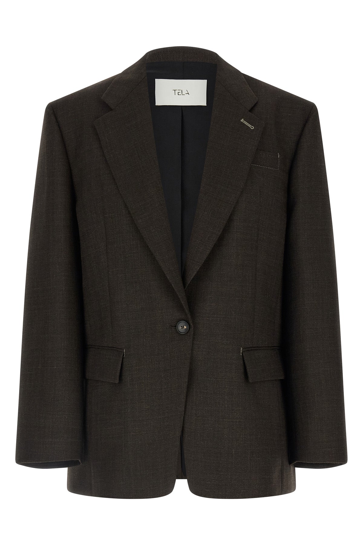 the tela miranda blazer redefines contemporary tailoring through an oversized