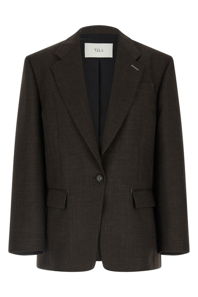 the tela miranda blazer redefines contemporary tailoring through an oversized