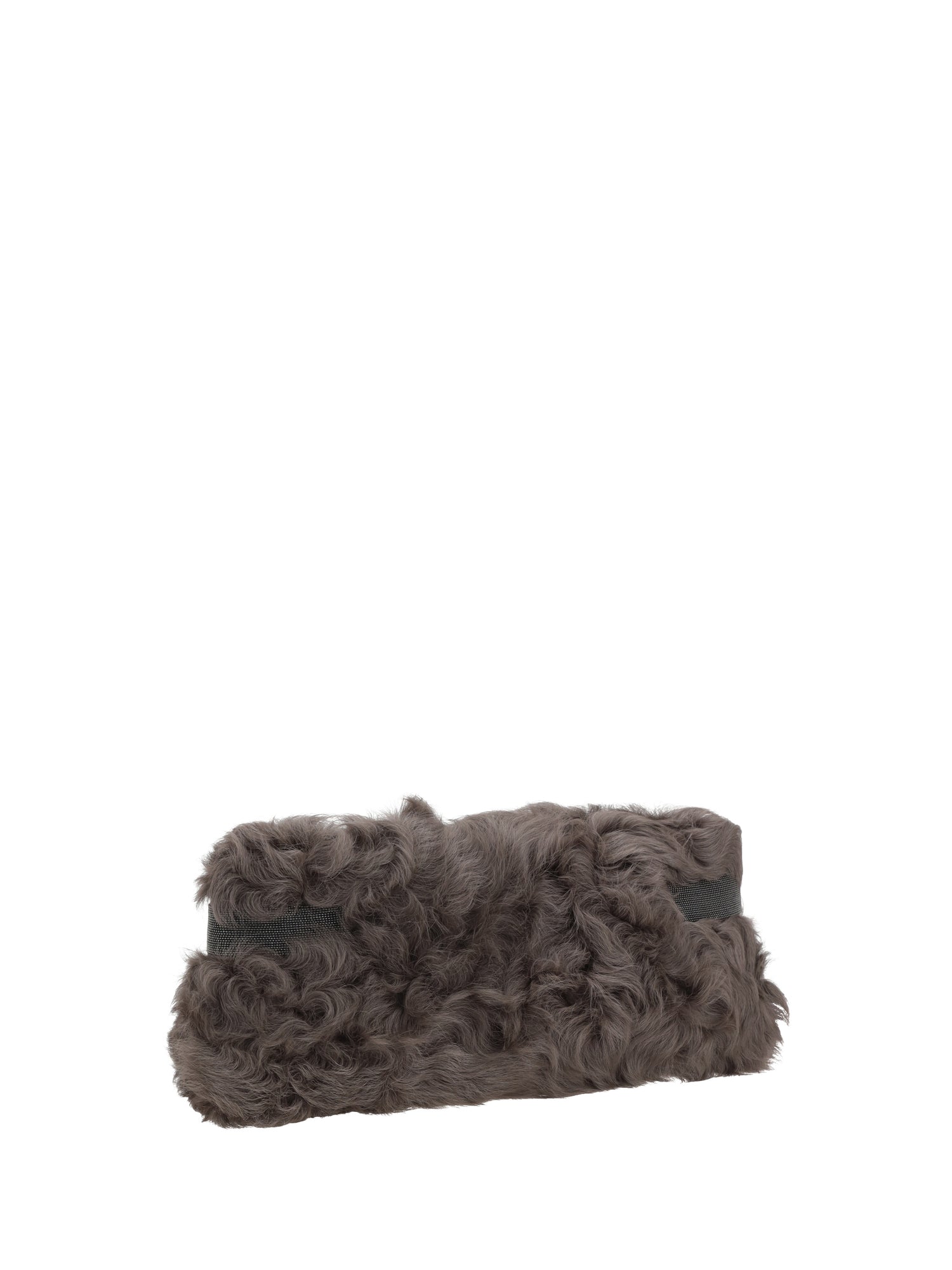 BRUNELLO CUCINELLI OS fur clutch bag