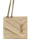 small raffia loulou shoulder bag