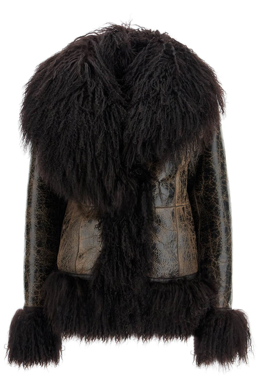 shearling bon jacket for