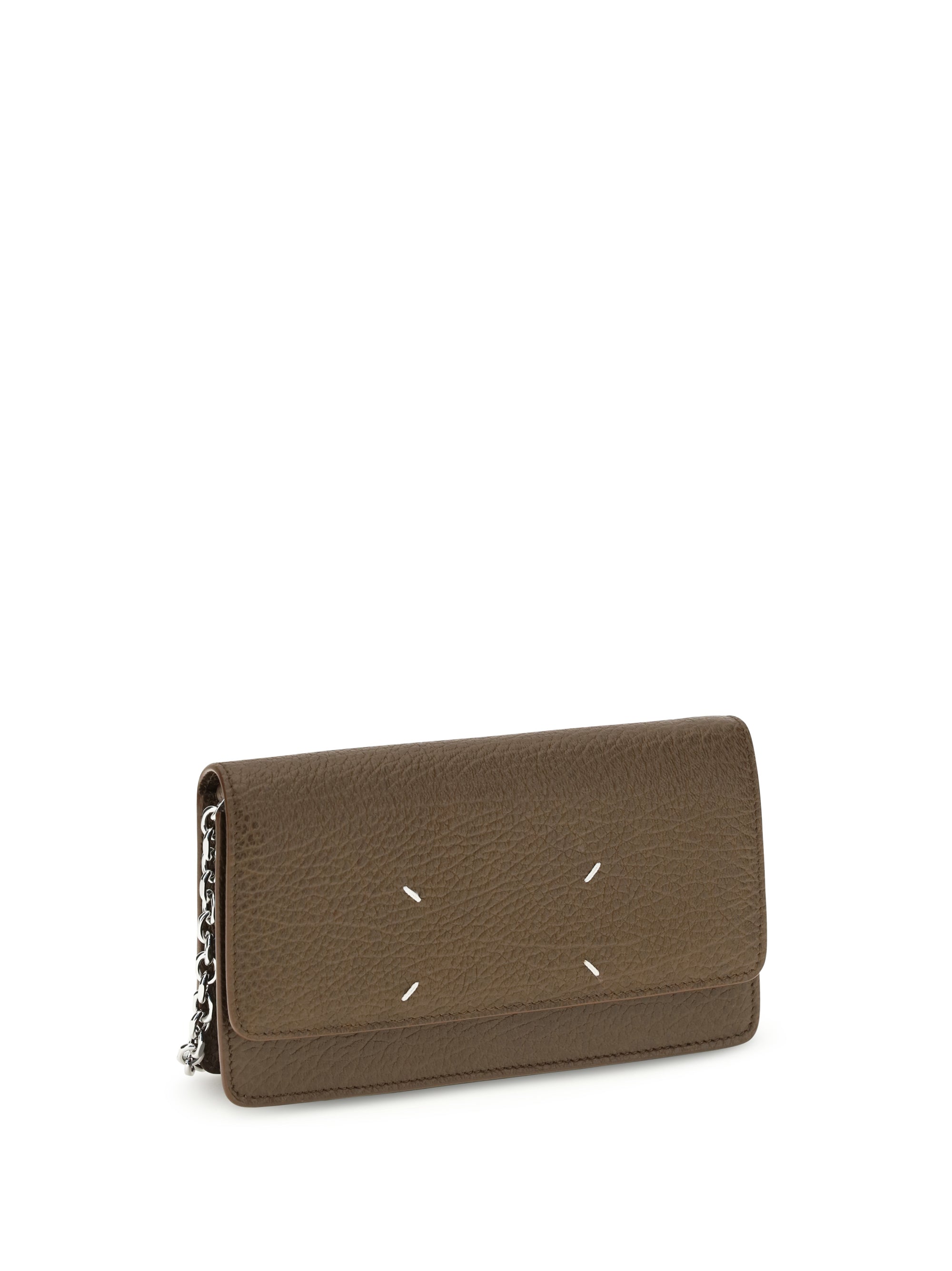 grained leather wallet