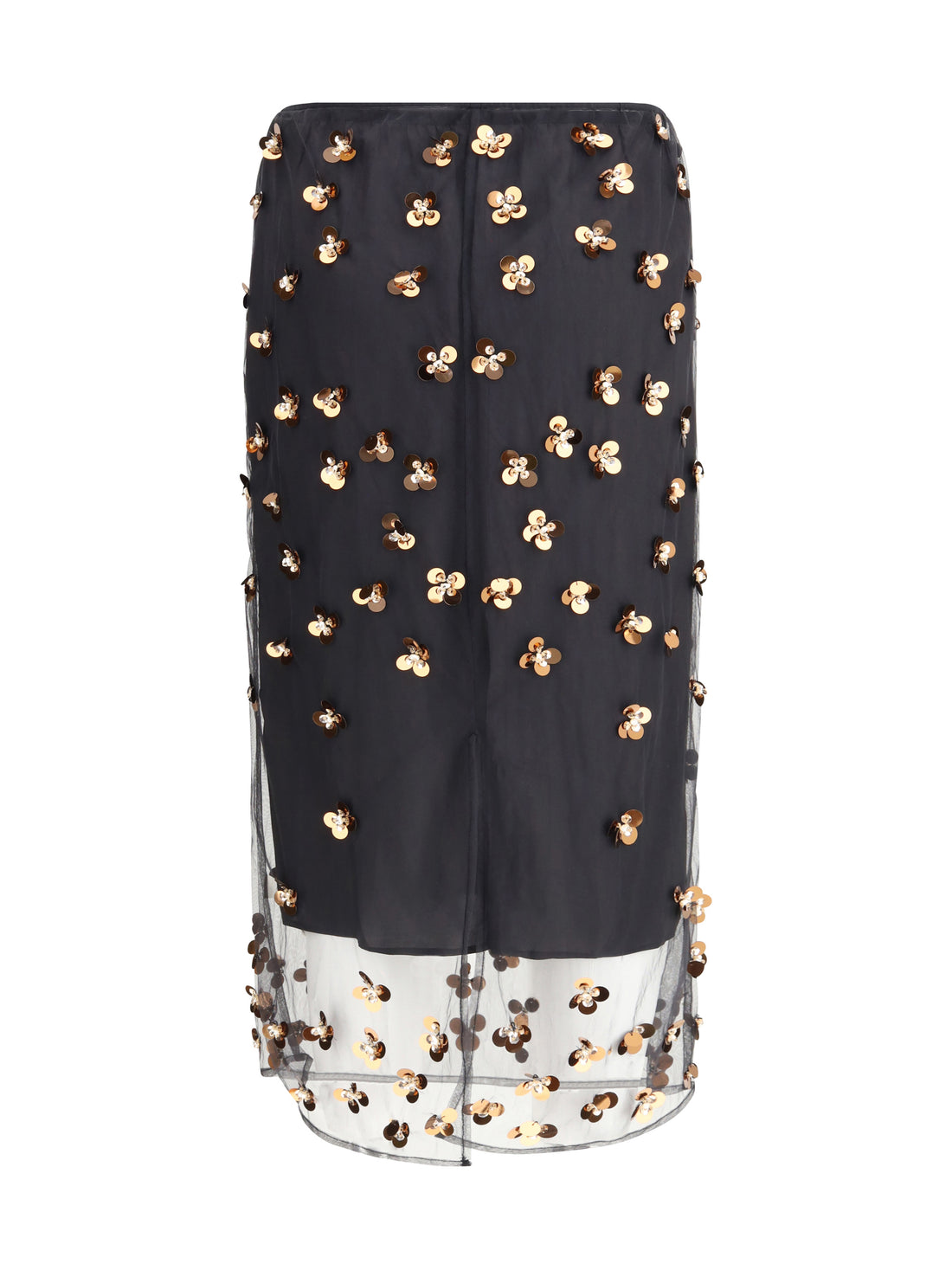 FORTE_FORTE 0 “petites étoiles” embroidered tulle skirt