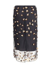 FORTE_FORTE 0 “petites étoiles” embroidered tulle skirt 