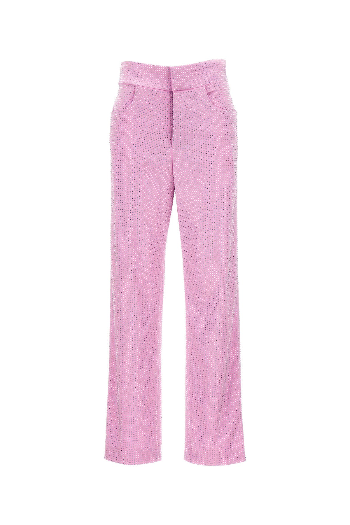 pants in a stretch cotton blend embellished