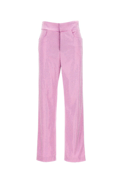 pants in a stretch cotton blend embellished
