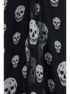 draped long skull skirt