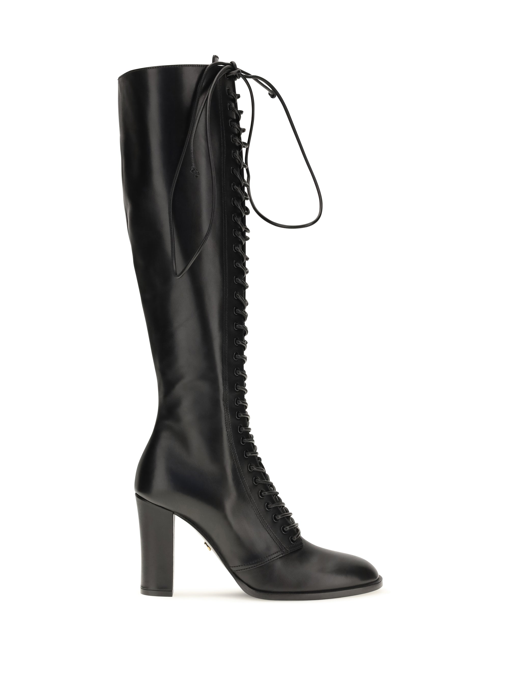 lace-up knee-high boots