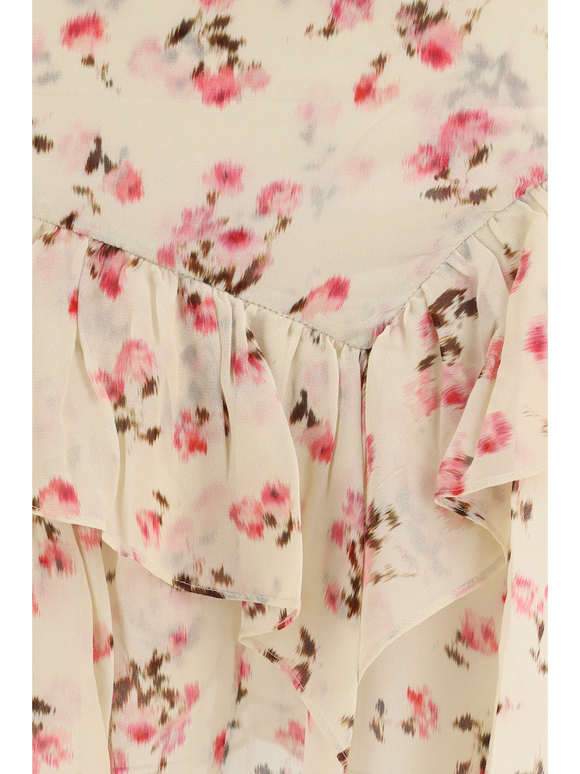 lolita flared floral skirt