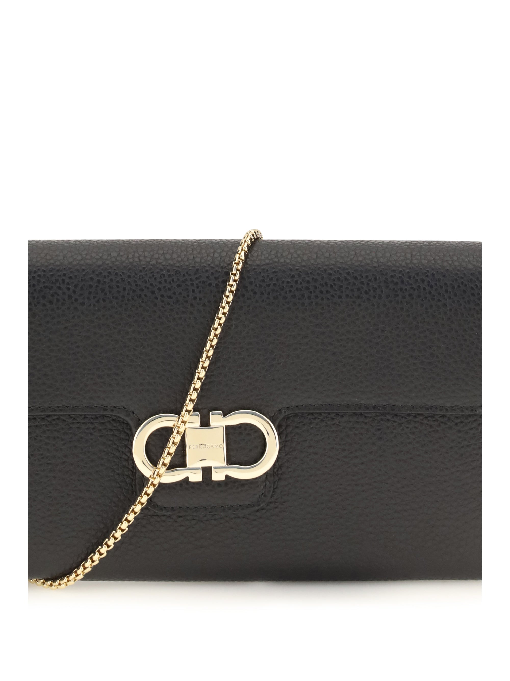 gancini wallet with shoulder strap
