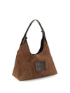 sack suede shoulder bag