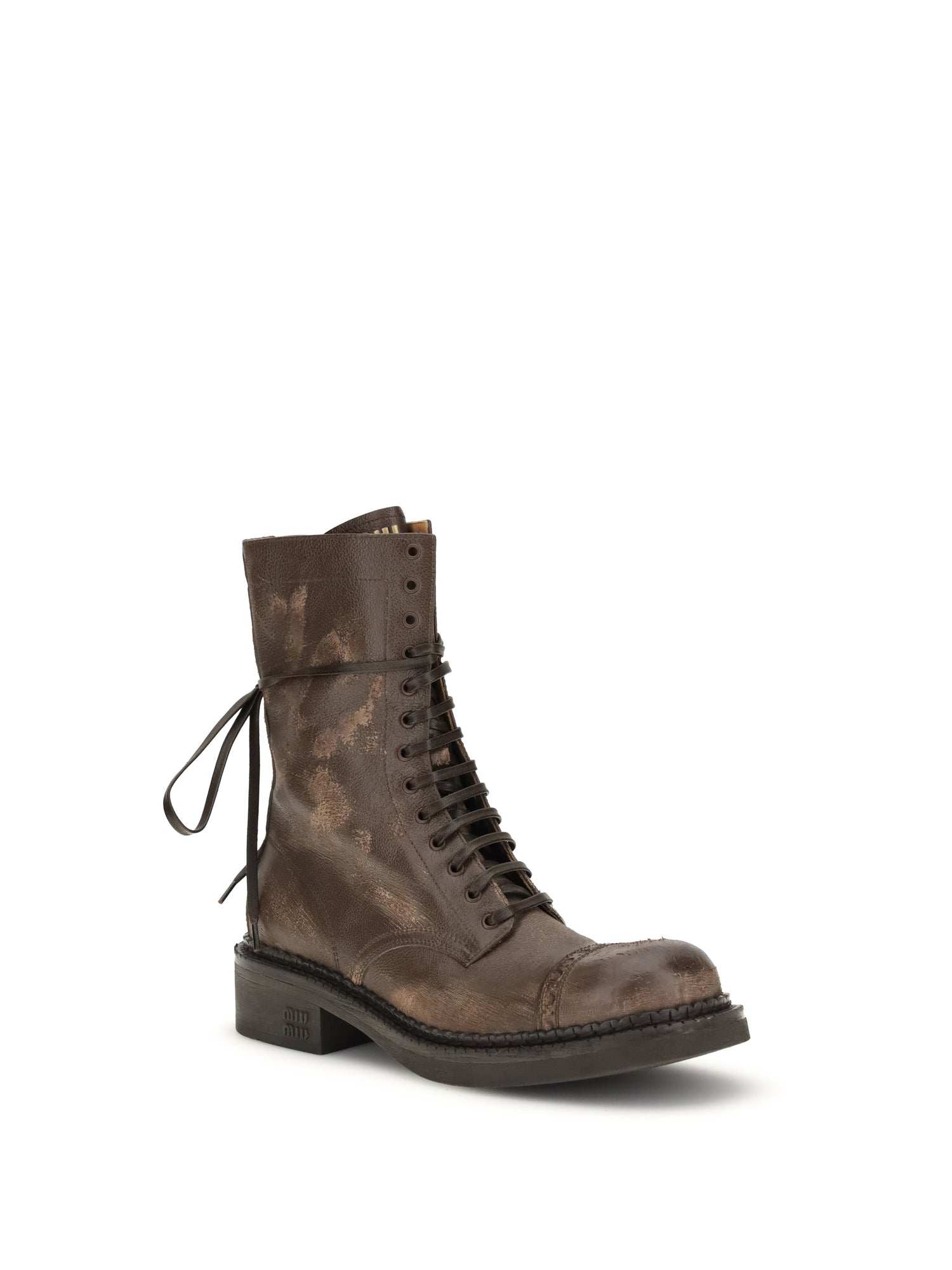 MIU MIU 39 leather ankle boots