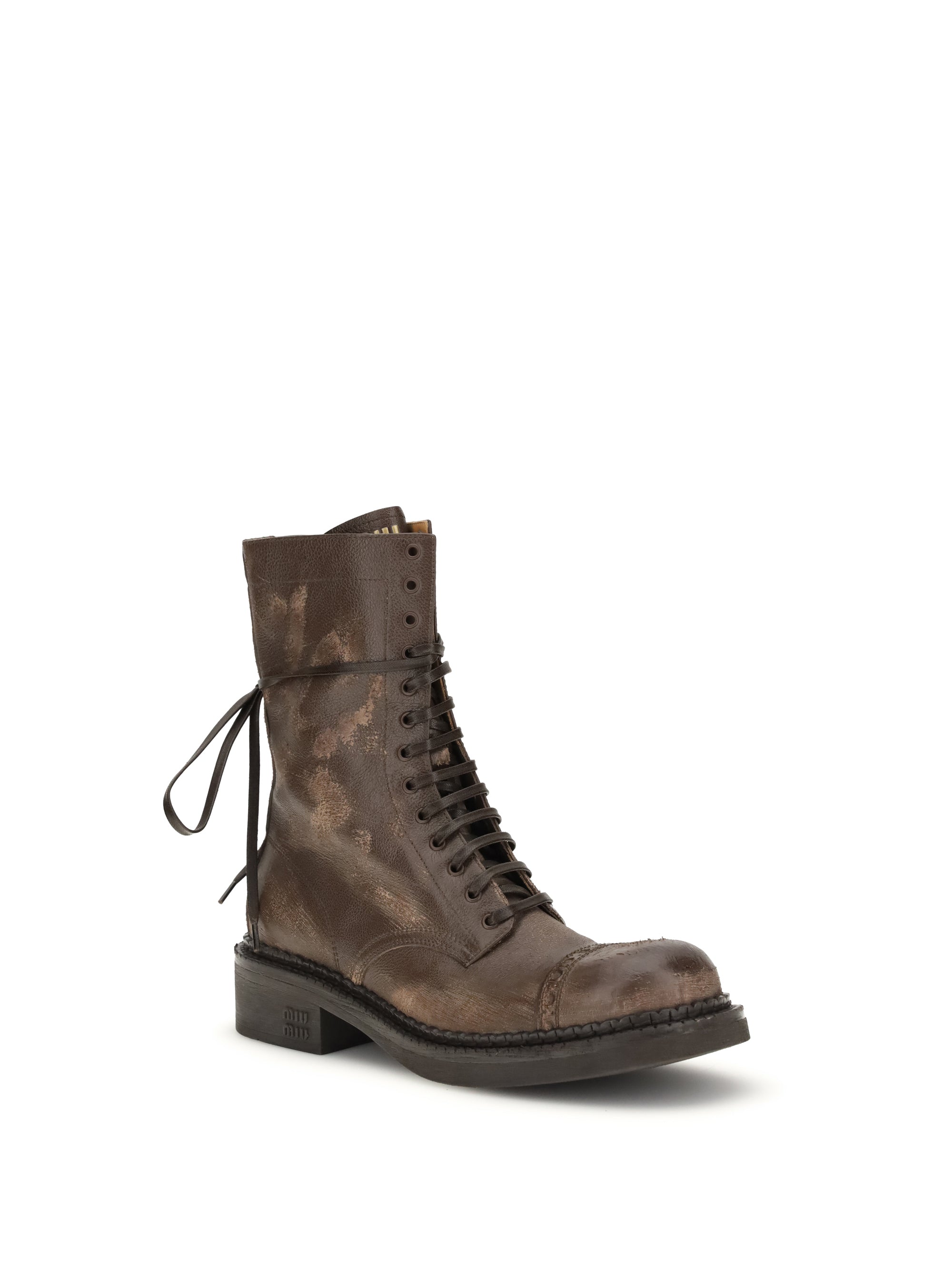 MIU MIU 39 leather ankle boots