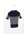 top knitwear marinier con logo