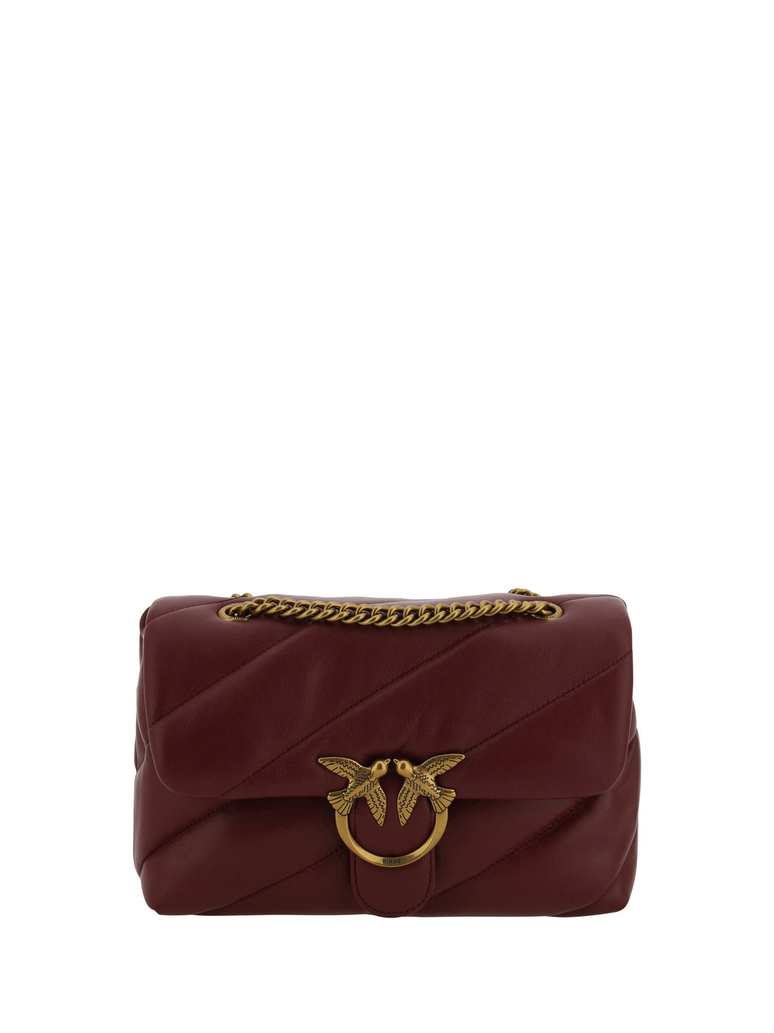 PINKO OS love classic leather shoulder bag