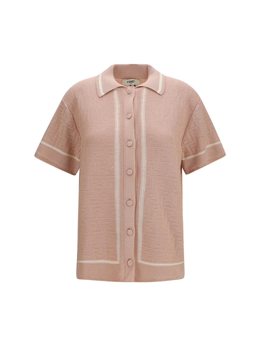 FENDI 38 ff all-over crochet shirt