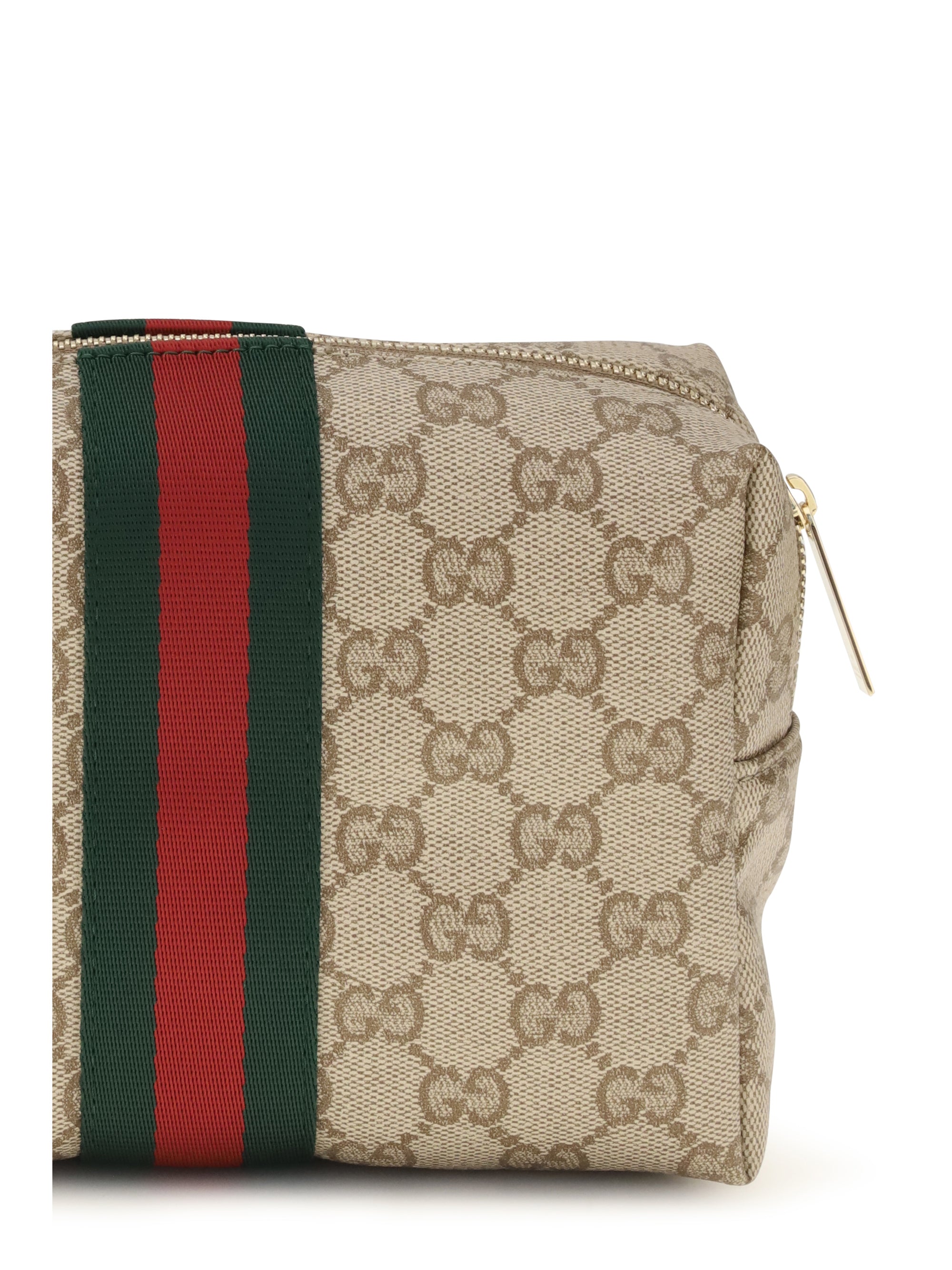 medium beauty case with web stripe