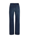 straight-leg denim jeans