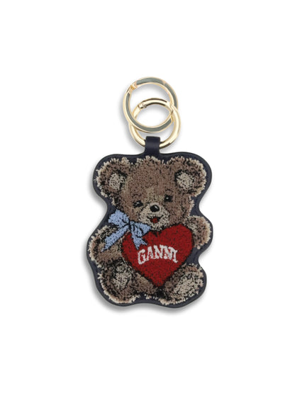 GANNI OS teddy bear keyring