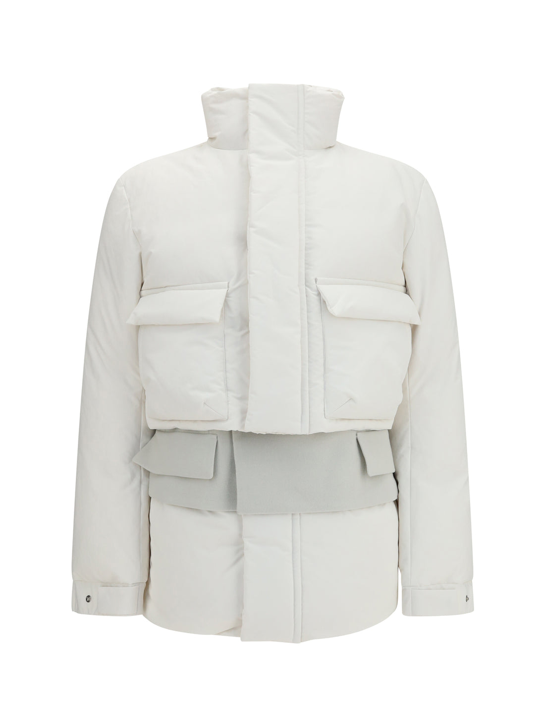SACAI 3 double padded jacket with zip closure